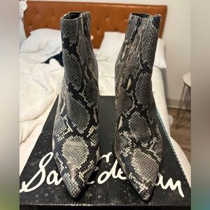 Sam Edelman snake skin booties